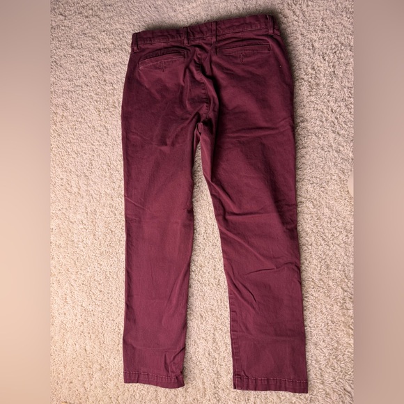 Men’s 32x28 GoodThreads Burgundy Casual Skinny Pants - Picture 2 of 4